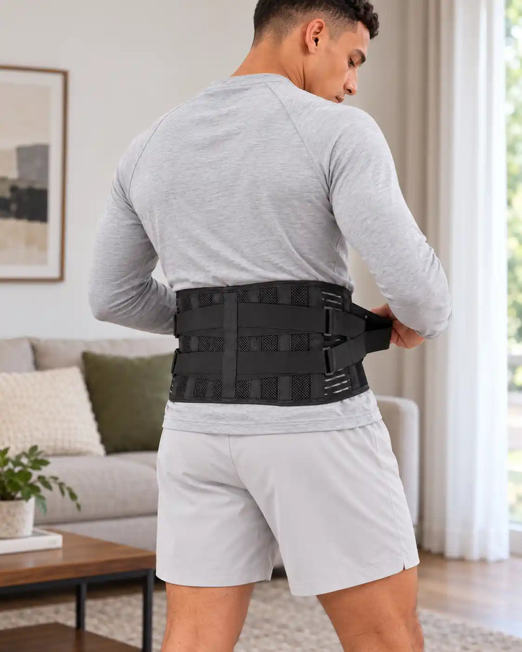 Ceinture de soutien lombaire  réglable