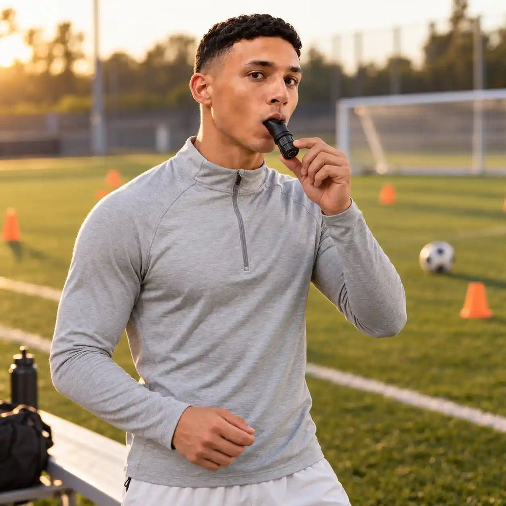 Entraîneur respiratoire portable avec résistance réglable pour l'exercice pulmonaire