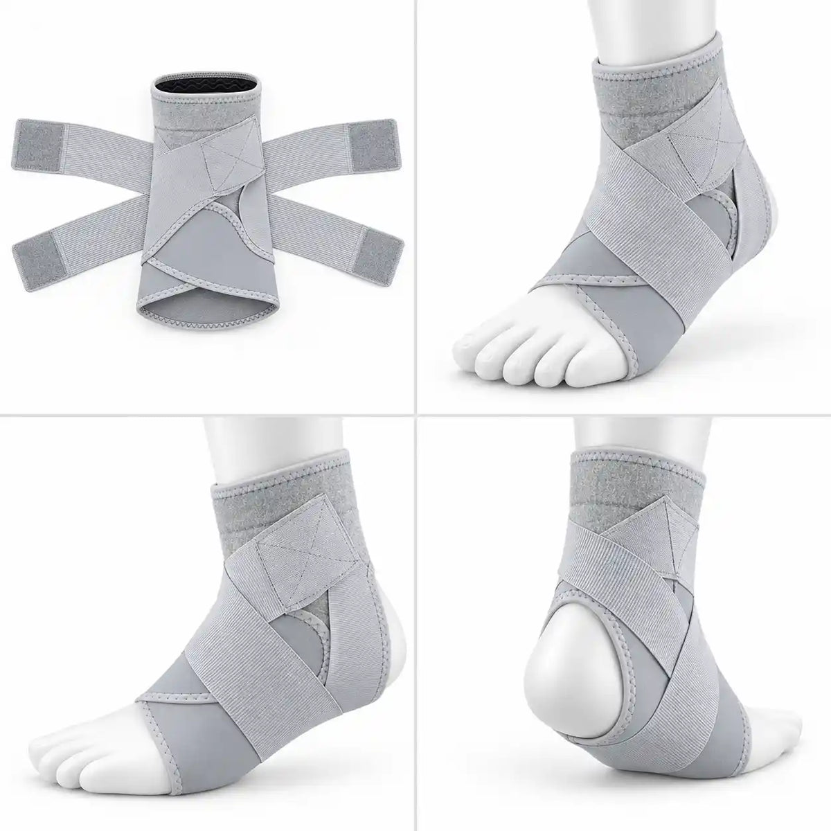Attelle de Cheville Réglable à Compression