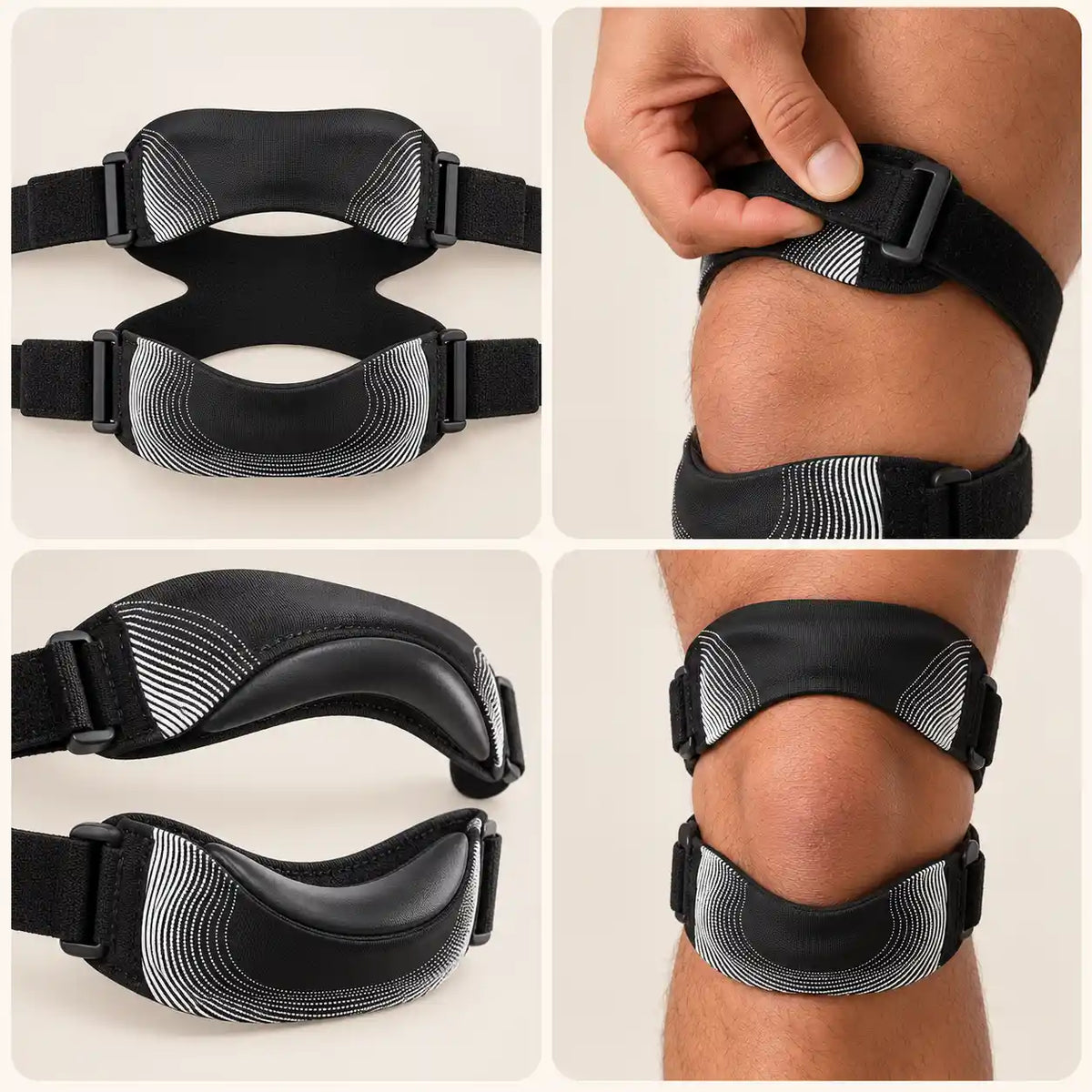 Sangle de support de tendon rotulien portable