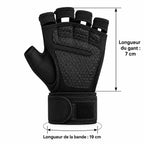 Gants de sport et de fitness avec protection de poignet