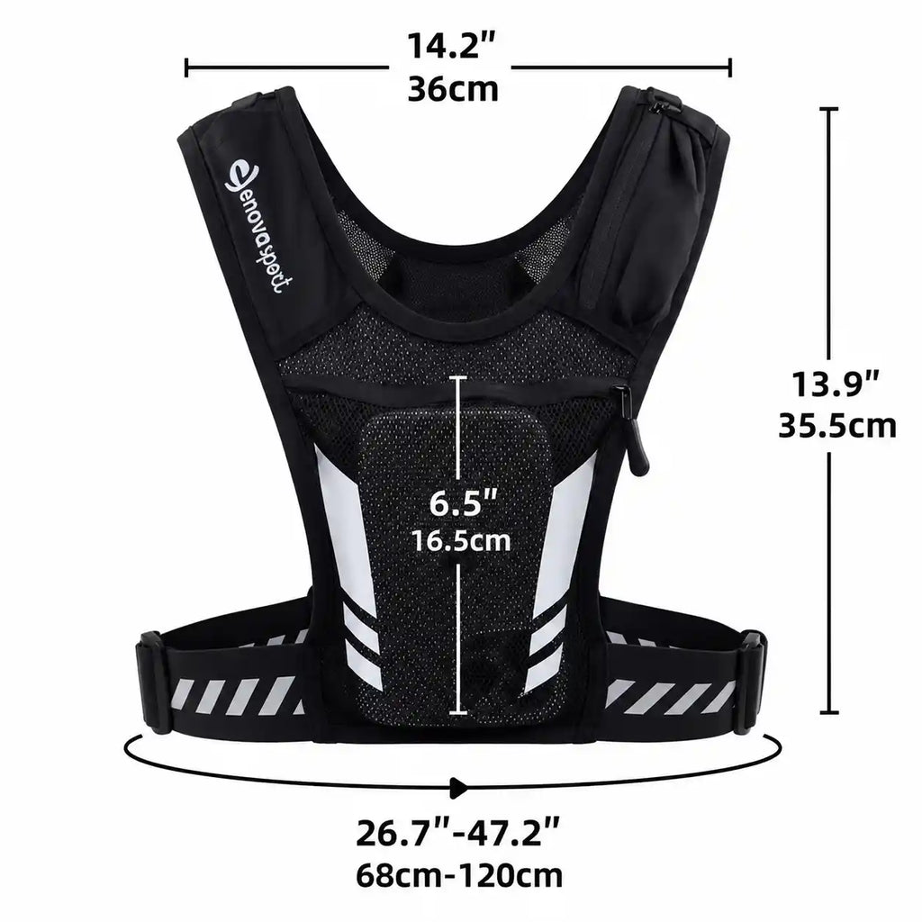 gilet de randonnée et de cyclisme avec poche à eau