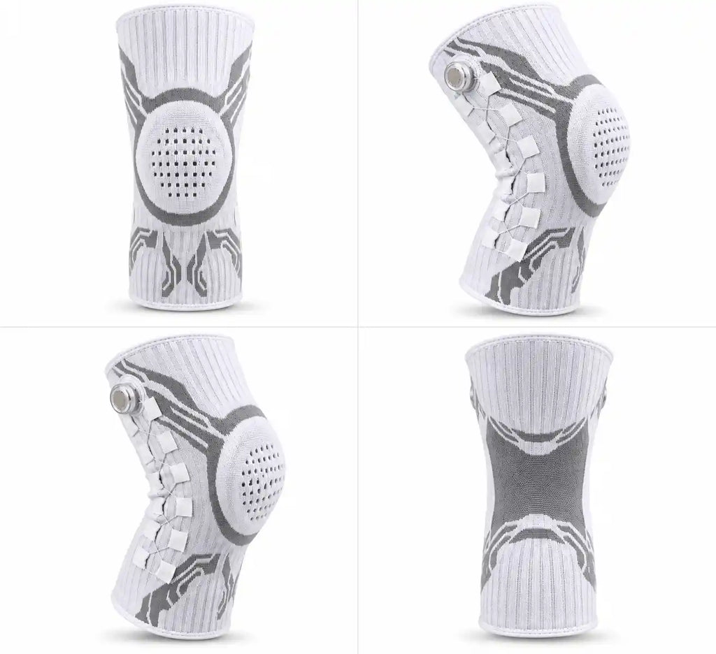 Genouillère de compression réglable respirante pour protection complète