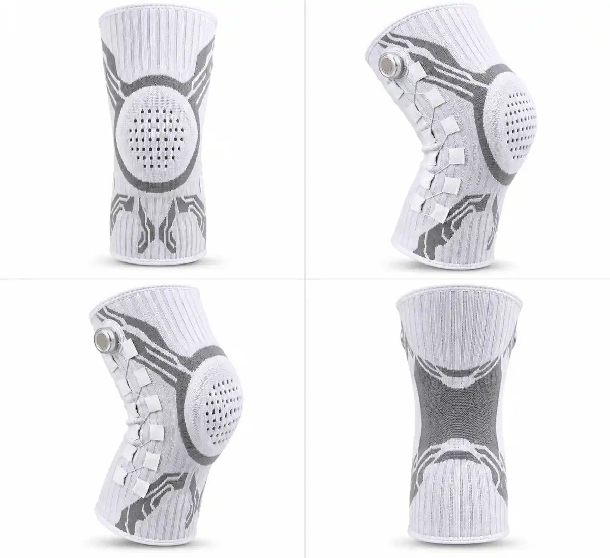 Genouillère de compression réglable respirante pour protection complète