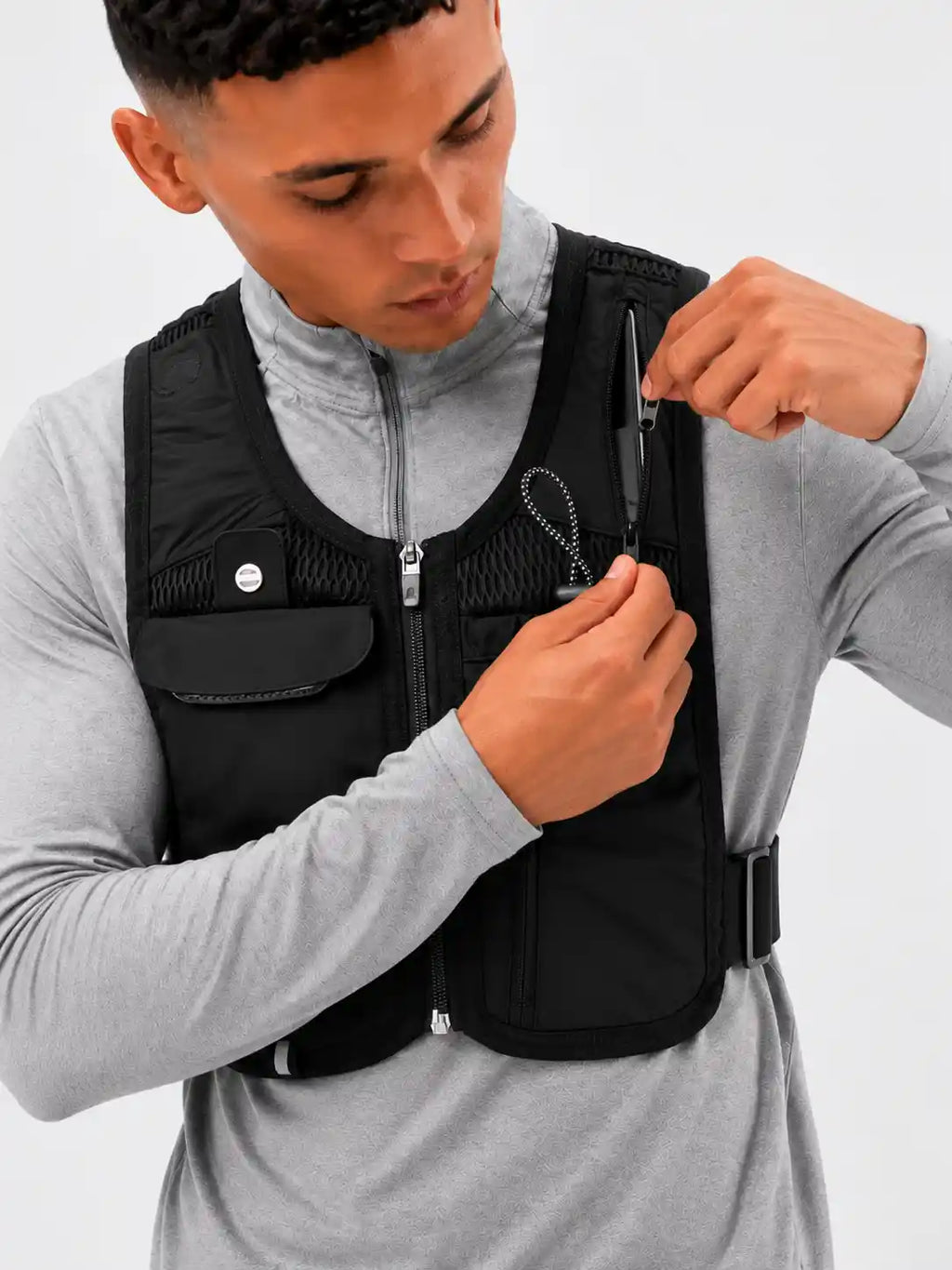Porte-téléphone réfléchissant respirant en polyester personnalisé pour le cyclisme