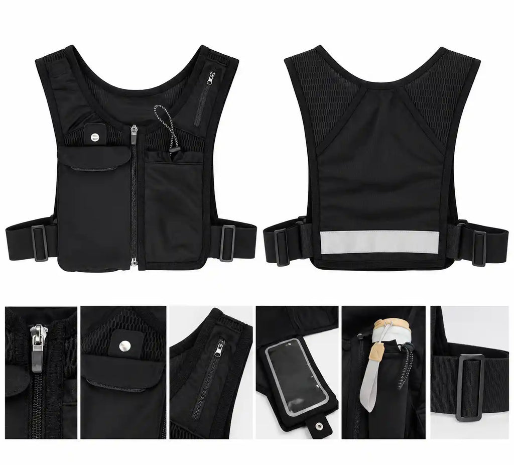 Porte-téléphone réfléchissant respirant en polyester personnalisé pour le cyclisme